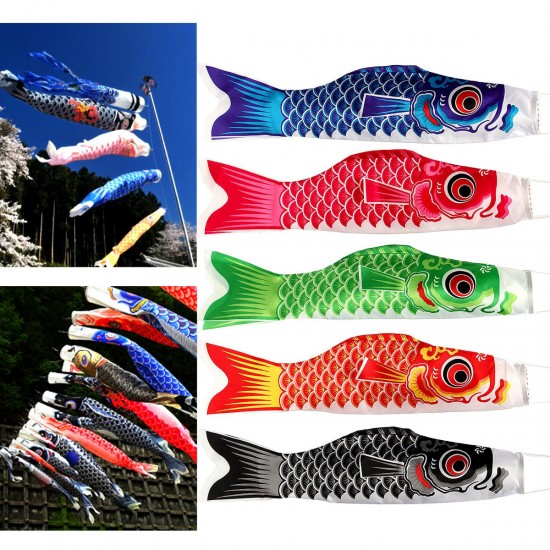 Japanese Carp Flag Carp Banners Windsock Sailfish Koinobori Sailfish Wind Streamer Multicolor Fish