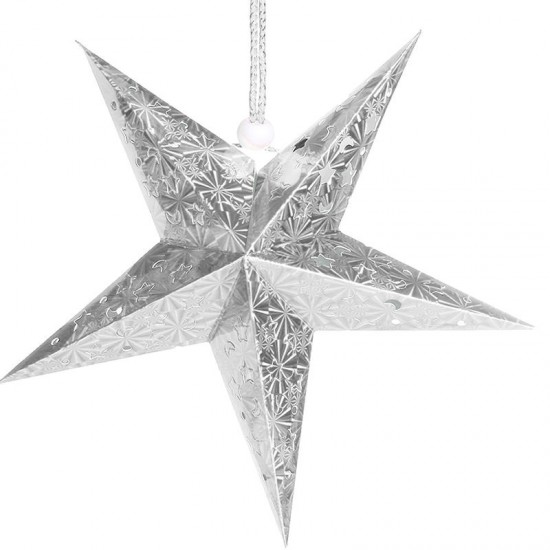 Pentagram Lampshade Star Paper Lantern Hanging Ornament Bar Party Home Decors 30cm 40cm 50cm