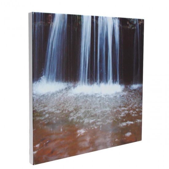 3 Cascade Large Waterfall Framed Print Painting Canvas Wall Art Picture Home Decorate Living Room