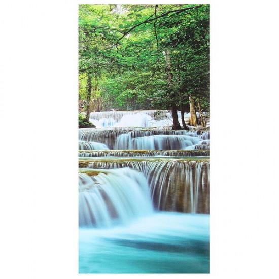 30x60CM 5PCS Canvas Painting Forest Waterfall Wall Art Picture Home Decor
