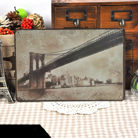 1pc 20 x 30 CM Vintage Cool Wall Decor Metal Painting Wall Hangings Retro Bars Cafe Home Decoration Wall Stickers