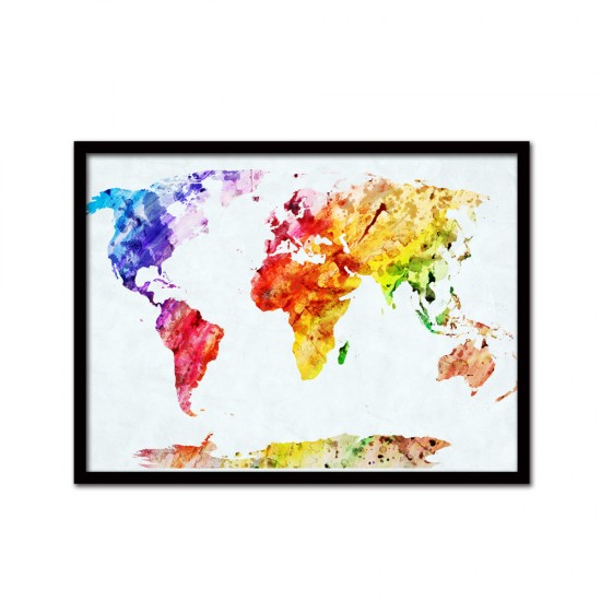 30X25CM DIY Combined Wall Spray Painting Animal Letter Map Geometrical Element Without Frame