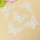 10 Beautiful White Venice Lace Butterfly Applique DIY Craft