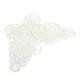 10 Beautiful White Venice Lace Butterfly Applique DIY Craft