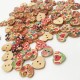 100 PCS Heart Shape Wooden Button Mixed 2 Hole Natural Sewing Children Handmade Clothes Buttons