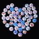 100 PCS Printed Round Pattern Wooden Button Mixed 2 Hole Natural Sewing Handmade Clothes Buttons