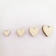 100 Pcs Mix 6/8/10/12mm Wooden Heart Shape Sewing Buttons DIY Decorative Handcraft Wood Slice