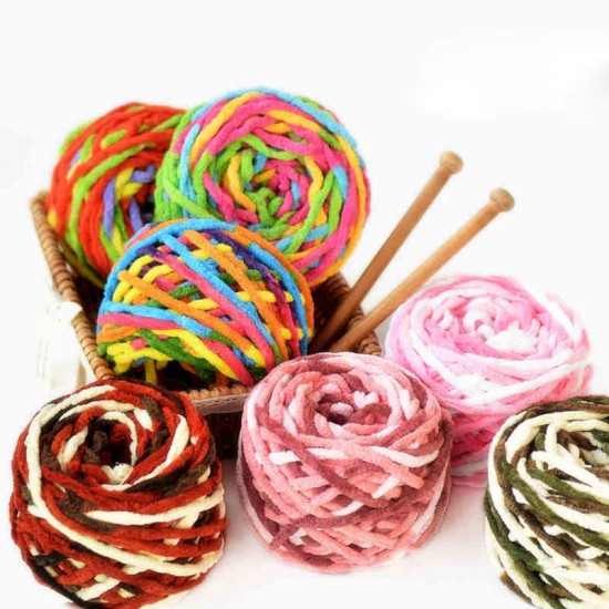 100g Thickened Sub-thread Soft Cotton Knitting Wool Yarn Scarf Hat Sweater Yarn Ball