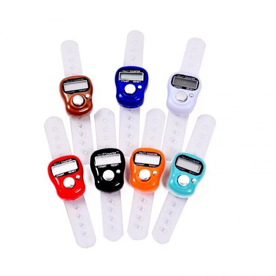 Mini Stitch Marker Row Finger Counter LCD Electronic Digital Counter For Sewing Knitting Weave Tool