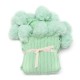 100x105CM Knitting Blankets Cute Pom Sofa Throw Mat Bedroom Comfort Sleep Nap Quilt