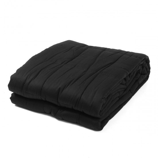 120x180CM Black Grey Weighted Blanket Cotton 7/9/11.5kg Heavy Sensory Relax Blankets