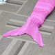 135X42CM Yarn Knitting Mermaid Tail Blanket Birthday Gift Warm Blanket Bed Mat Sleep Bag