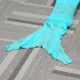 135X42CM Yarn Knitting Mermaid Tail Blanket Birthday Gift Warm Blanket Bed Mat Sleep Bag