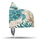 150x200cm Kid Adult Hooded Blankets Soft Ocean World Wearable Throw Blankets Cloak