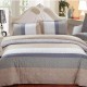 1.5m/1.8m 4 pcs Cotton Bedding Set Pillowcase Quilt Duvet Cover Flat Sheet Elegent Noble Bedding