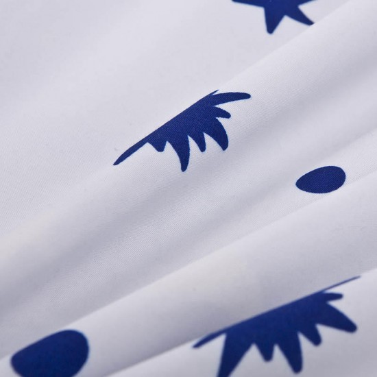 Honana WX-04 Fashionable Start Sheet Mattress Cover Printing Bedding Linens Bed Sheets With Elastic Band