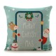 18'' Christmas Cotton Pillow Case Linen Cushion Cover Merry Christmas Home Decoration