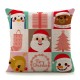 18'' Christmas Cotton Pillow Case Linen Cushion Cover Merry Christmas Home Decoration