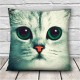 3D Cute Expressions Cats Throw Pillow Cases Sofa Office Car Cushion Cover Gift