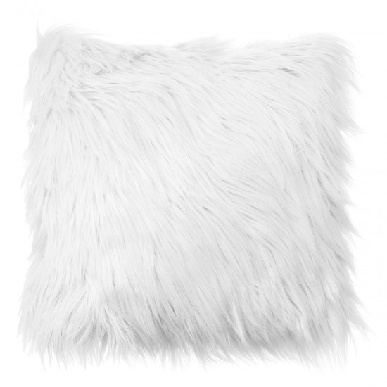 40x40 Faux Wool Fur Cushion Cover Fluffy Soft Plush Throw Pillow Case Home Decor