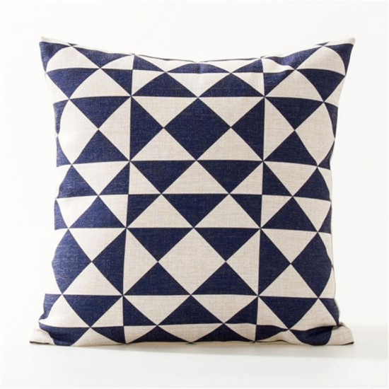 45 x 45 cm Decorative Throw Pillow Case Nordic Style Geometric Cotton Linen Cushion Cover For Sofa Home Decor