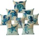 Honana 45x45cm Home Decoration Blue Sea Animal Printed 7 Optional Patterns Cotton Linen Pillowcases Sofa Cushion Cover