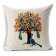 Honana 45x45cm Home Decoration Flower and Bird 7 Optional Patterns Cotton Linen Pillowcases Sofa Cushion Cover