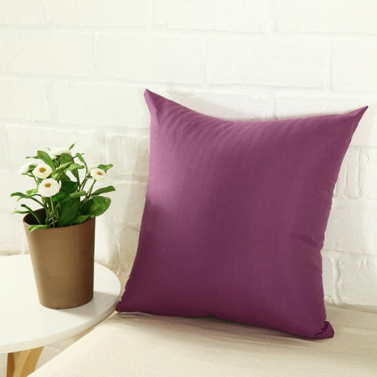 Honana WX-137 40x40cm Solid Color Pillow Case Sofa Cushion Bedside Office Car Chair Pillow Cover Christmas