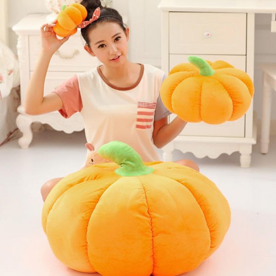30x30cm Creative 3D Squishy Halloween Pumpkin Cushion Plush Cartoon Throw Pillow Office Decor Gift