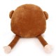 35cm Creative Emoji Monkey With Hands Throw Pillow Plush Stuffed Cushion Office Home Sofa Decor