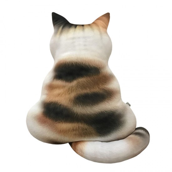 3D Cat Cushion Plush Toys Dolls Stuffed Animal Pillow Home Decorative Creative Birthday Gift Pillow