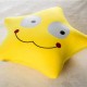 Cute Creative Yellow Expression Star Throw Pillow Comfortable Office Sofa Car Cushion