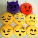 Honana WX-396 4 Inch Toy Novelty Emoji Small Pillow Smiley Face Soft Plush Toys Key Bag Phone Chain