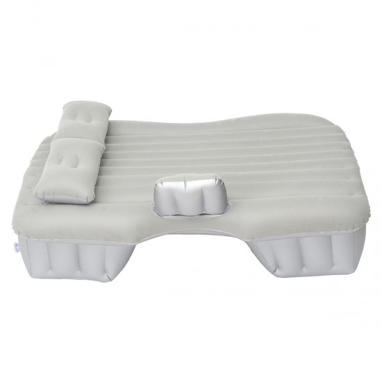 Inflatable Car SUV MPV Back Seat Mattress Air Folding Bed Rest Sleeping Camping +Pillows