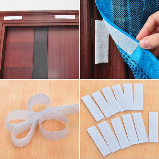 1 Roll Door Window Magic Tape Adhesive Double Sided Nylon Stick Loop