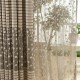 100x200cm Flax Yarn Window Screening Balcony Bedroom Breathable Window Curtain