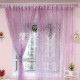 100x200cm Green Leaves Voile Window Screening Balcony Bedroom Window Curtain