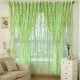 100x200cm Green Leaves Voile Window Screening Balcony Bedroom Window Curtain