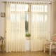 2 Panel Beige Hollow Out Sheer Tulle Curtains Window Screening Breathable Bedroom Study Home Decor