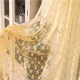 2 Panel Champagne Window Screening Hollow Out Bedroom Balcony Sheer Tulle Curtains