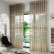 2 Panel Gray Jacquard Window Screening Sheer Curtains Hollow Out Bedroom Living Room Home Decor