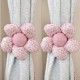 2pcs Flower Shape Living Room Window Curtain Tie Back Home Bedroom Decor