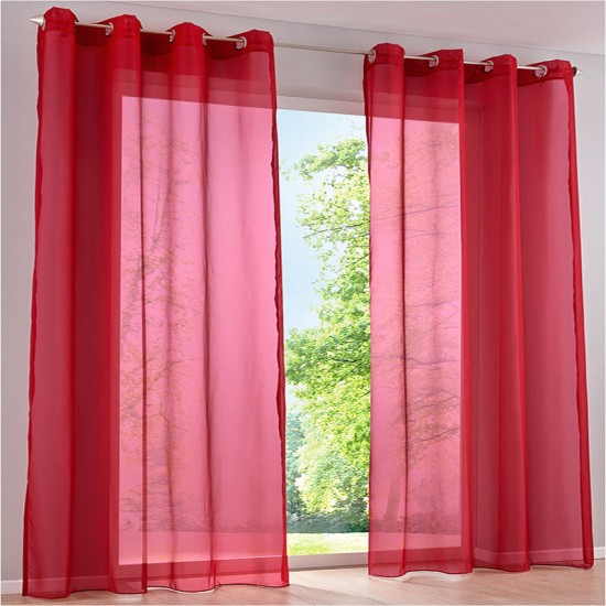 Honana WX-C3 1x2m Pure Colorful Tulle Curtain Panel Window Balcony Room Divider Sheer Curtain Home Decor