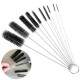 10Pcs Nylon Tube Brush Set Cleaning Brush Set for Drinking Straws Glasses Keyboards Jewelry Cleaning Home Cleaning Supplies