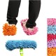 2Pcs Multifunction Chenille Cleaning Mop Shoes Mophead Overshoe Floor Dust Cleaning Slippers