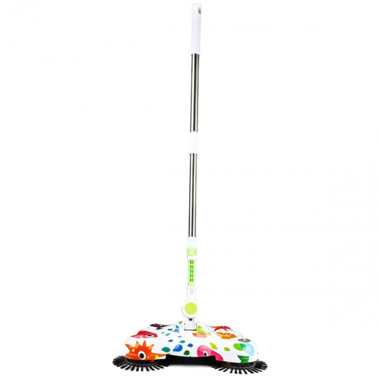 Automatic Hand Push Sweeper Spin Broom Household Floor Clean Tools Without Electric