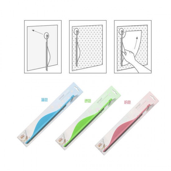 Bathroom Shower Flat Defog Wiper Brush Cleaner Squeegee Window Floor Non Slip Mirror Shave Portable