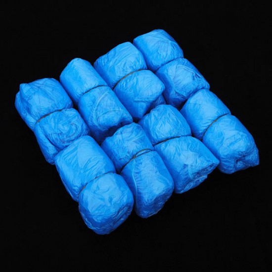 100Pcs Disposable Plastic Thick Outdoor Rainy Day Carpet Cleaning Shoe Cover