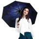 3D Starry Night Anti-UV Rainy Sunny Umbrella Ultralight Travel Windproof Umbrella Women Gift