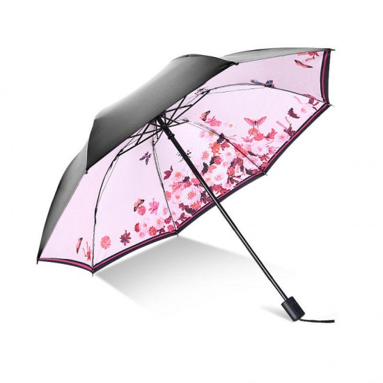 3D Starry Night Anti-UV Rainy Sunny Umbrella Ultralight Travel Windproof Umbrella Women Gift